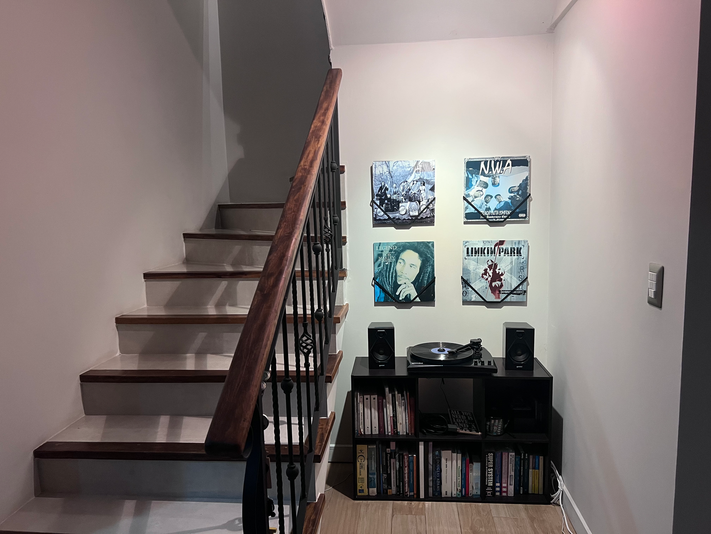 Soporte de pared para discos de vinilo (pack incluye 3)